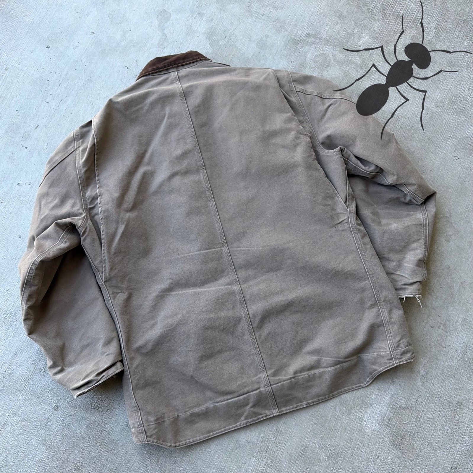 Carhartt × Vintage Carhartt C61 MUS brown chore coat work wear jacket Size US XL / EU 56 / 4 - 6 Thumbnail