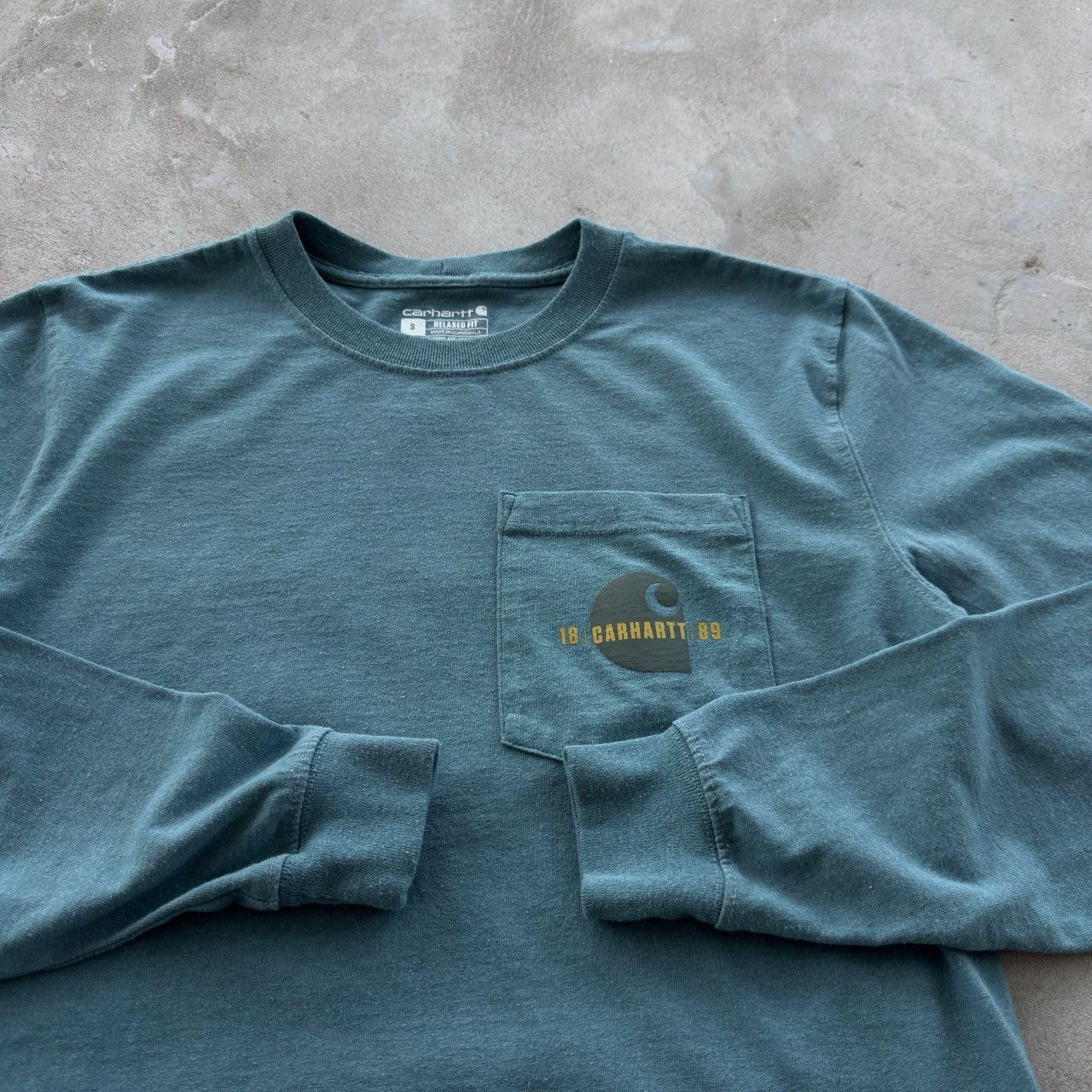 Carhartt Vintage Carhartt Relaxed Fit Pocket T-Shirt Long Sleeve Size US S / EU 44-46 / 1 - 5 Thumbnail