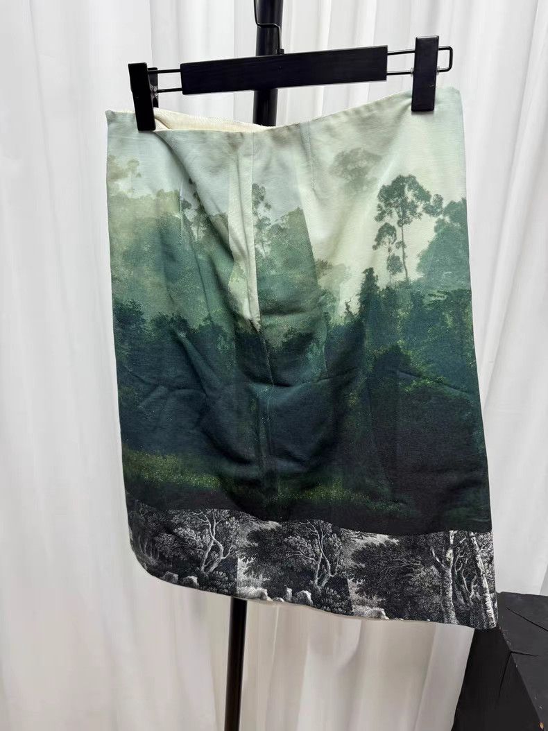 Dries Van Noten Dries Van Noten 12SS Landscape Forest Skirt K20 Size 26" / US 2 / IT 38 - 4 Thumbnail