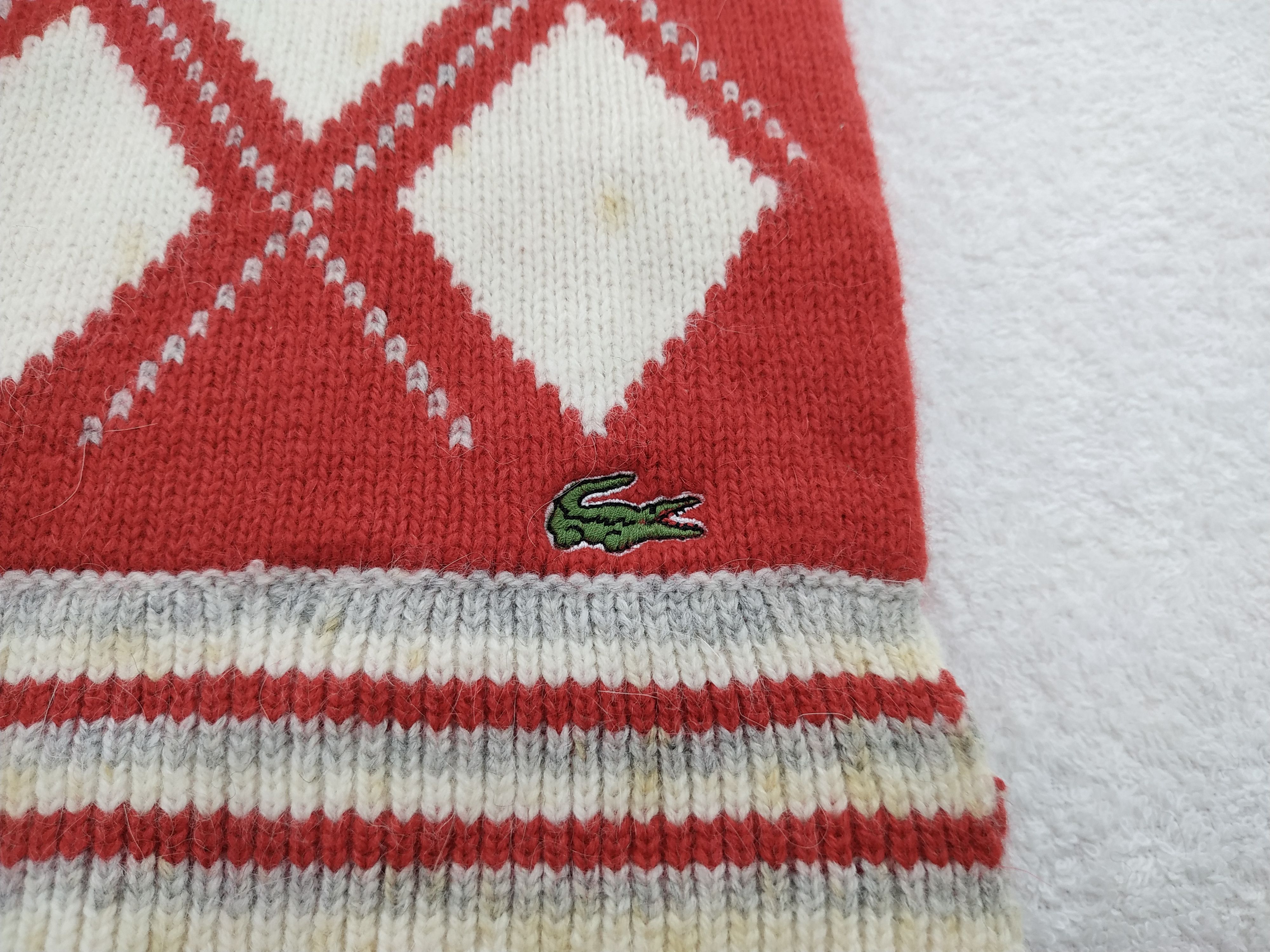 Lacoste Vintage Lacoste Scarf/Muffler/Neckwear MF124 Size ONE SIZE - 5 Thumbnail