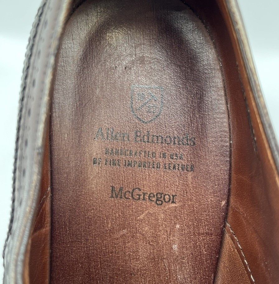 Allen Edmonds Allen Edmonds MCGREGOR Wingtip Dark Brown Leather Size 12D Size US 12 / EU 45 - 10 Thumbnail