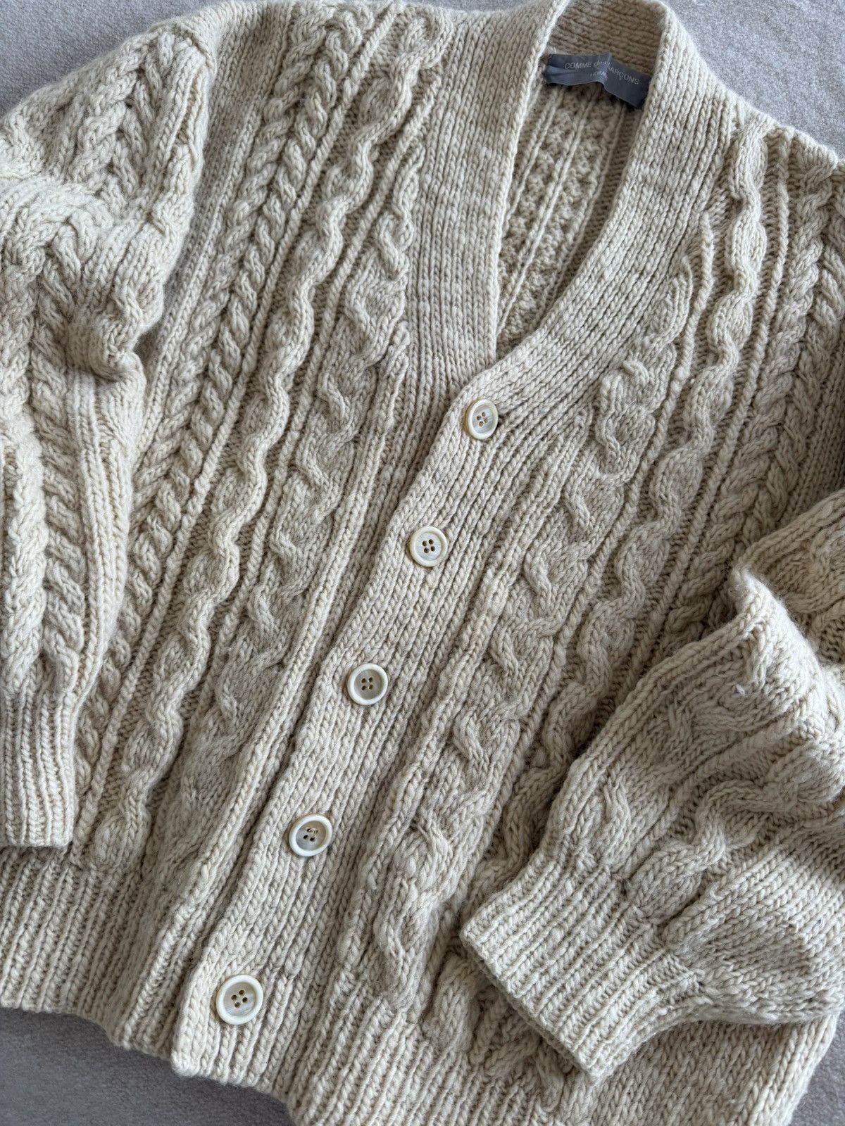 Comme des Garcons Homme Vintage 1980’s Archive Cardigan Knit Size US XL / EU 56 / 4 - 3 Thumbnail
