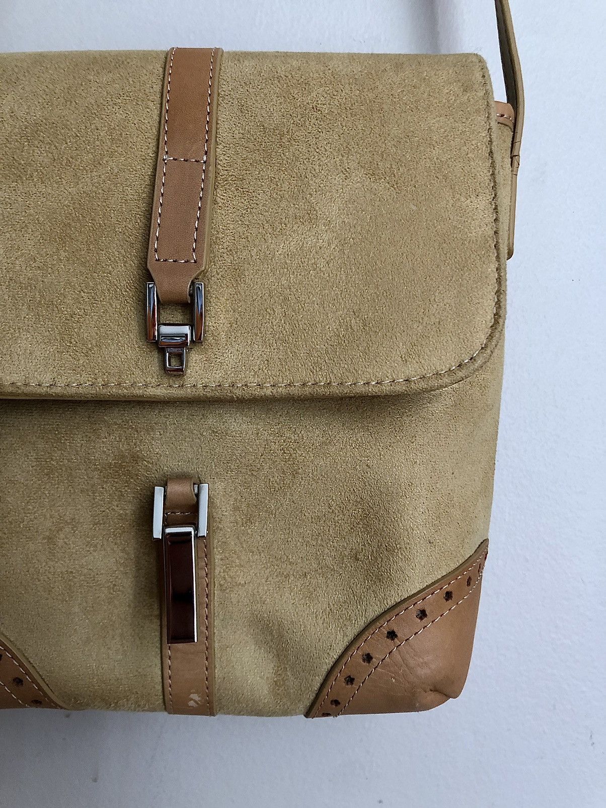 Hiroko Koshino Homme Hiroko Koshino Femme Vintage Suede Shoulder Bag Size ONE SIZE - 5 Thumbnail