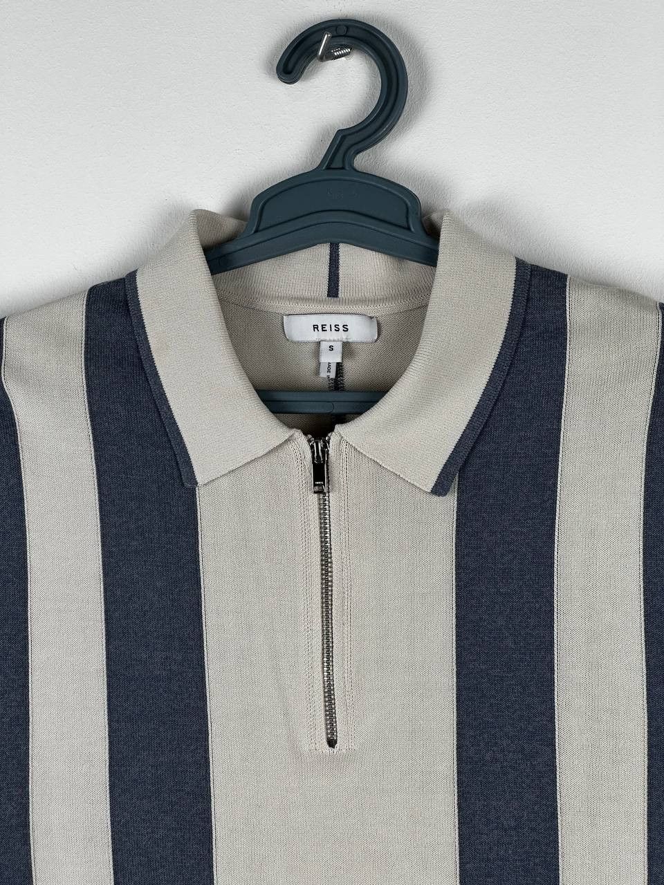 Reiss Reiss Knitted Stripped Zip Polo Summer Size S Size US S / EU 44-46 / 1 - 4 Thumbnail