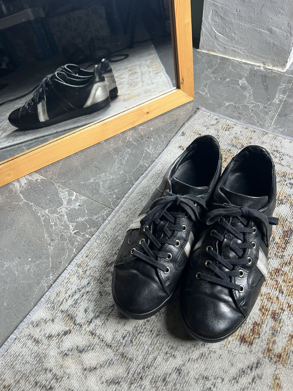 Dior Dior Homme KVA Leather Sneakers Size US 8 / EU 41 - 2 Thumbnail