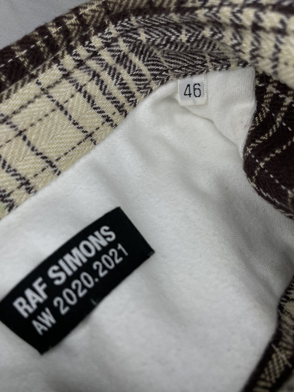 Raf Simons Raf Simons No Land Plaid Shirt Size US S / EU 44-46 / 1 - 10 Thumbnail