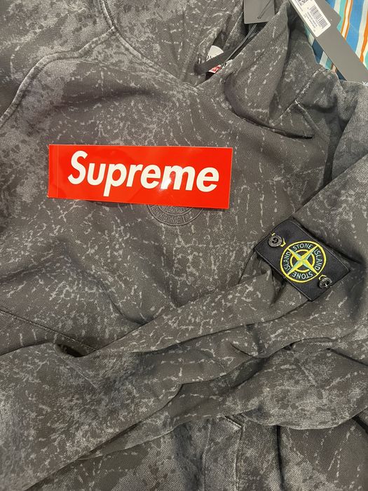 Supreme Supreme Stone Island Hooded Sweatshirt(FW2023) | Grailed