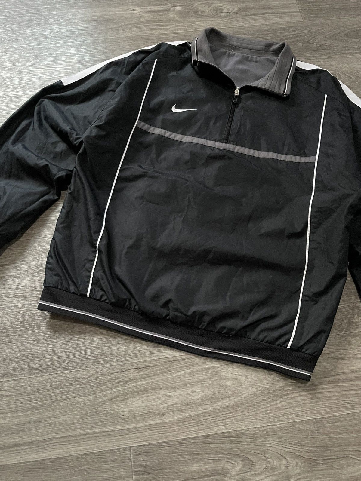 Nike Vintage Nike Nylon Reversible 2 Sides Pullover 1/3 Zip 90s Size US L / EU 52-54 / 3 - 12 Thumbnail