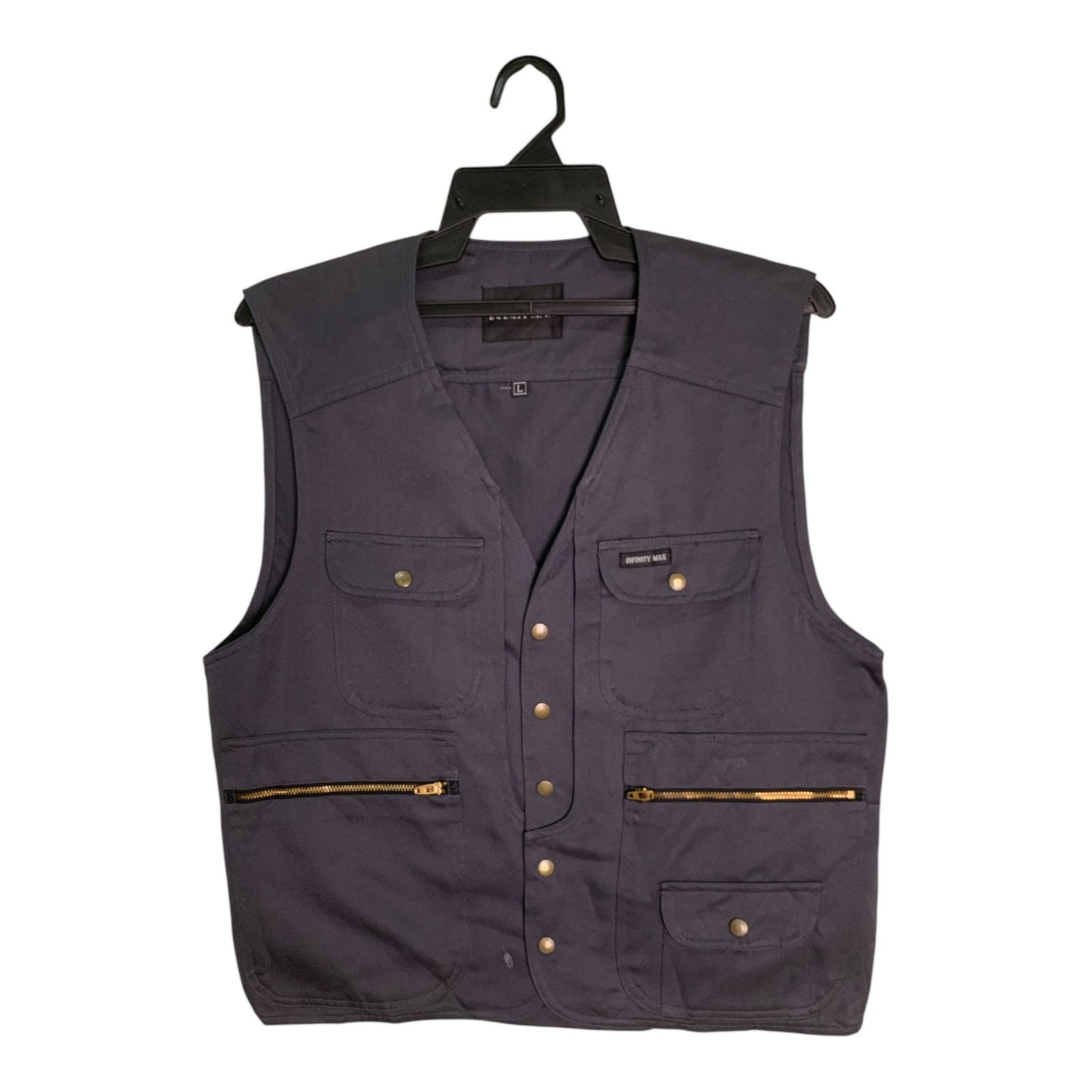 Japanese Brand Rare Design Vintage Infinity Max Vest Size US L / EU 52-54 / 3 - 1 Thumbnail