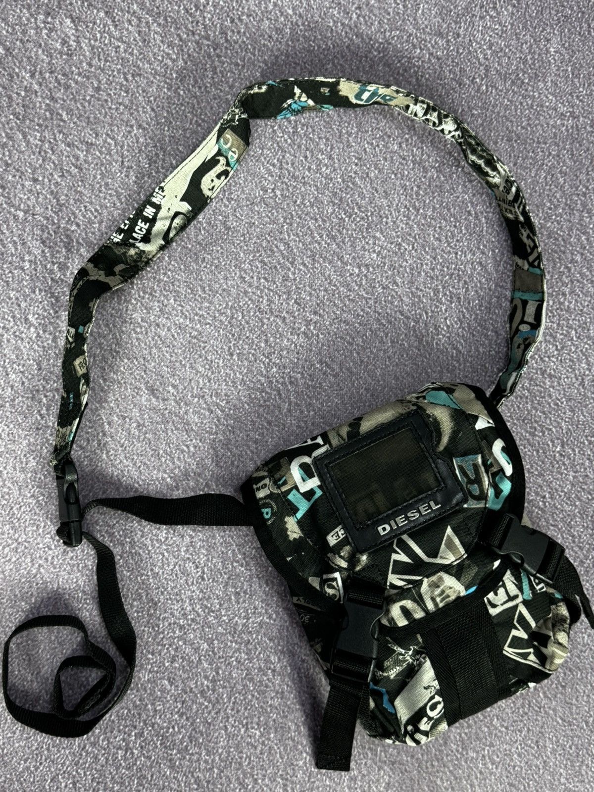 Diesel Y2K Diesel Spray Logo Coloured Vintage Shoulder Bag Size ONE SIZE - 3 Thumbnail