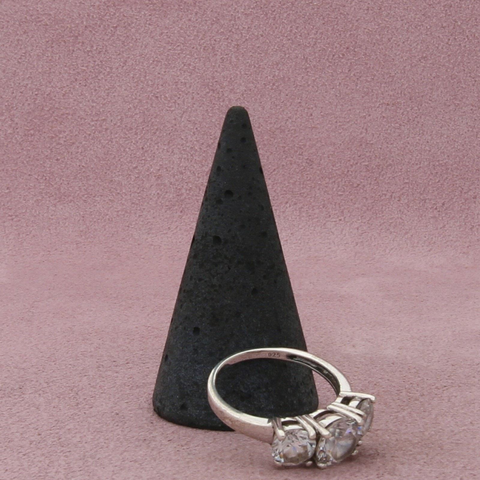 Sterling Silver sterling silver round-cut cz trio ring size 8 Size ONE SIZE - 5 Thumbnail