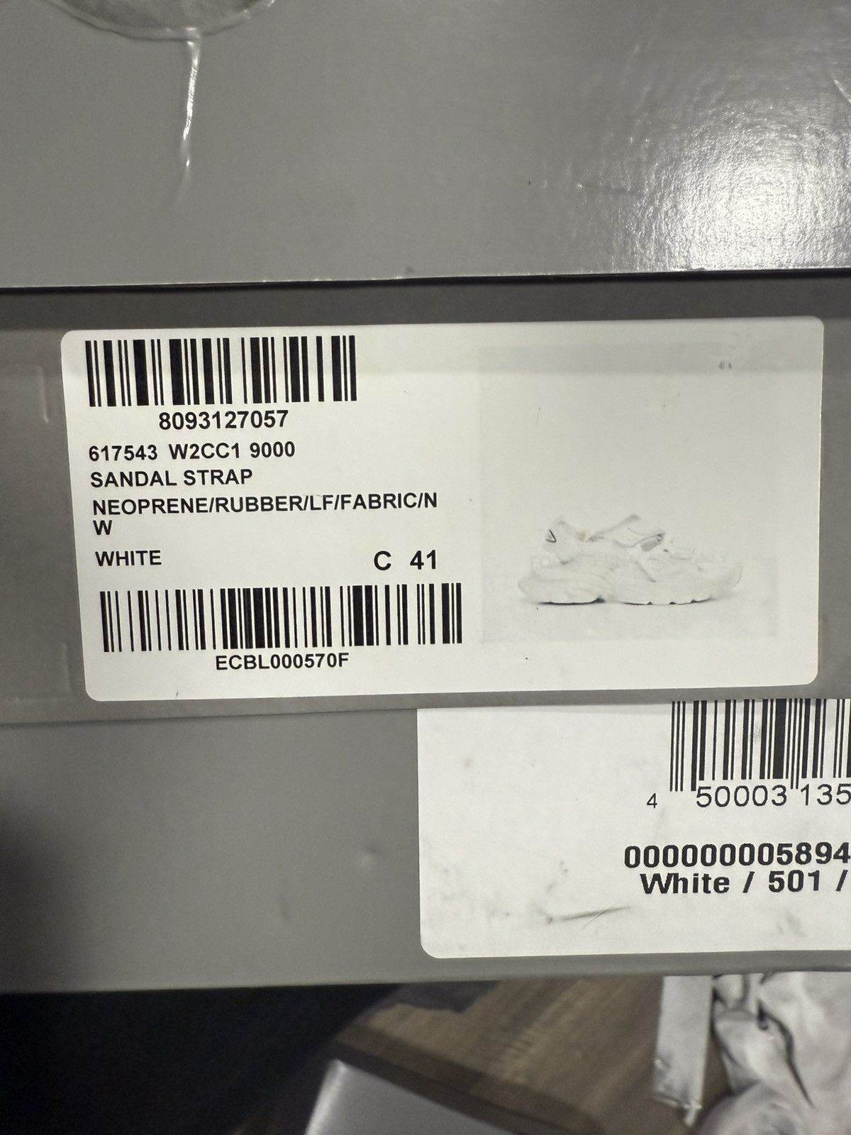 Balenciaga Balenciaga Track Sandals White – Size 43 – New Condition Size US 9 / IT 39 - 5 Thumbnail
