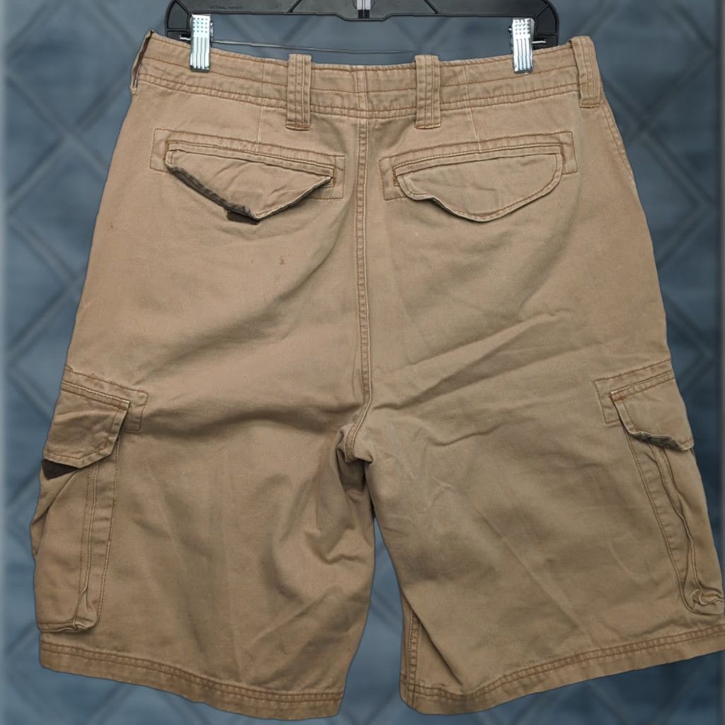 Vintage VTG Aeropostale Cargo Shorts Men 33 Khaki Baggy Y2K Distressed Paratrooper Cargo Short Men 33 Khaki Baggy Y2K Paratrooper Size US 33 - 1 Thumbnail