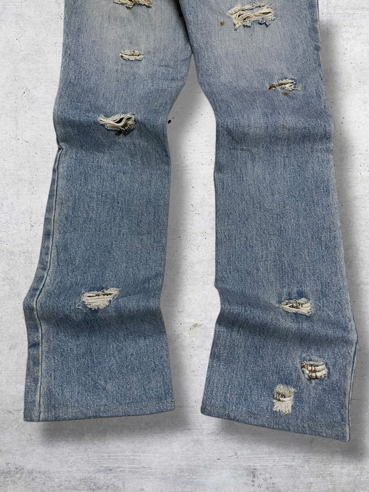 If Six Was Nine VINTAGE DONA MARIE JAPAN DESIGNER FLARED PIERCING WASHED Size US 27 - 13 Thumbnail