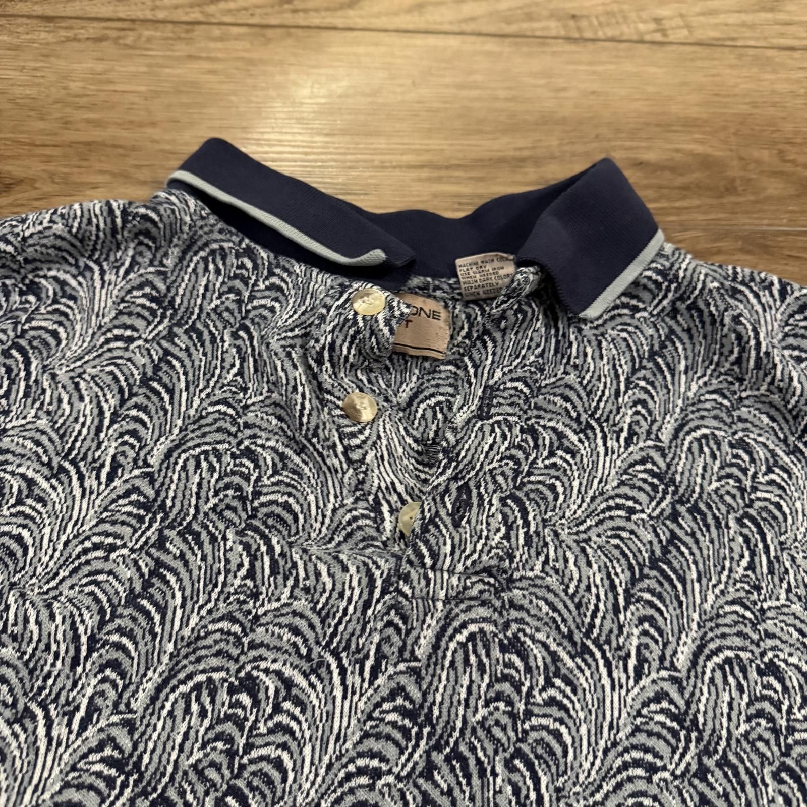 Evan Picone Vintage 90s Evan Picone Abstract Polo Shirt Size US XL / EU 56 / 4 - 2 Thumbnail