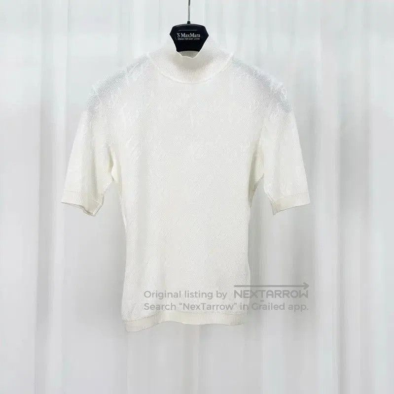 Fendi Fendi Summer White Cotton Knit Short Sleeve Top . Size M / US 6-8 / IT 42-44 - 1 Thumbnail