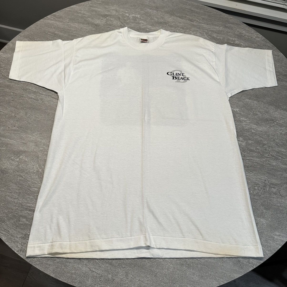 Band Tees × Vintage Vintage 90s Clint Black Tour Concert Cowboy Country Shirt Size US XL / EU 56 / 4 - 6 Thumbnail