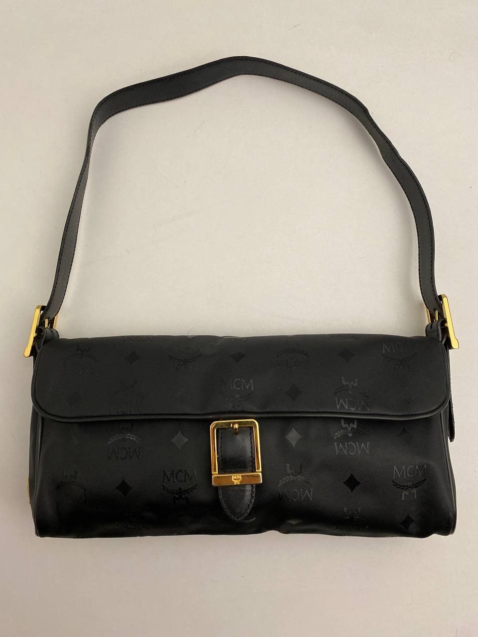 MCM MCM Visetos Monogram Nylon Leather Vintage Hand Shoulder Bag Size ONE SIZE - 2 Thumbnail