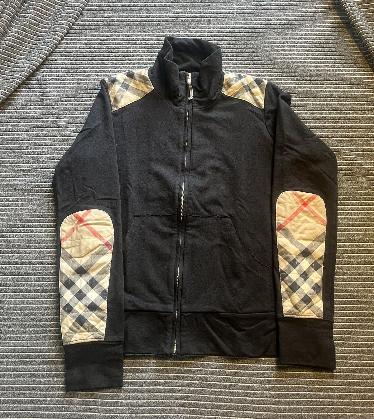Burberry black women's Burberry zip-up sweatshirt size S Size S / US 4 / IT 40 - 1 Thumbnail