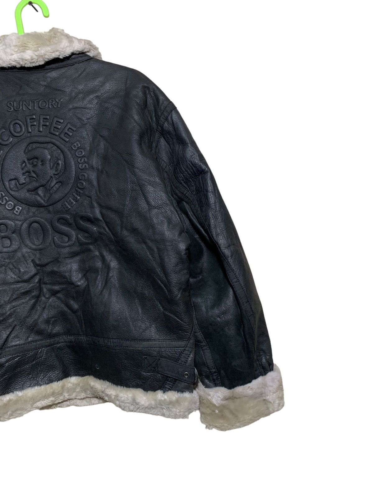Vintage 🔥LTD EDITIONS 00 SUNTORY BOSS COFFEE LEATHER JACKET Size US M / EU 48-50 / 2 - 6 Thumbnail