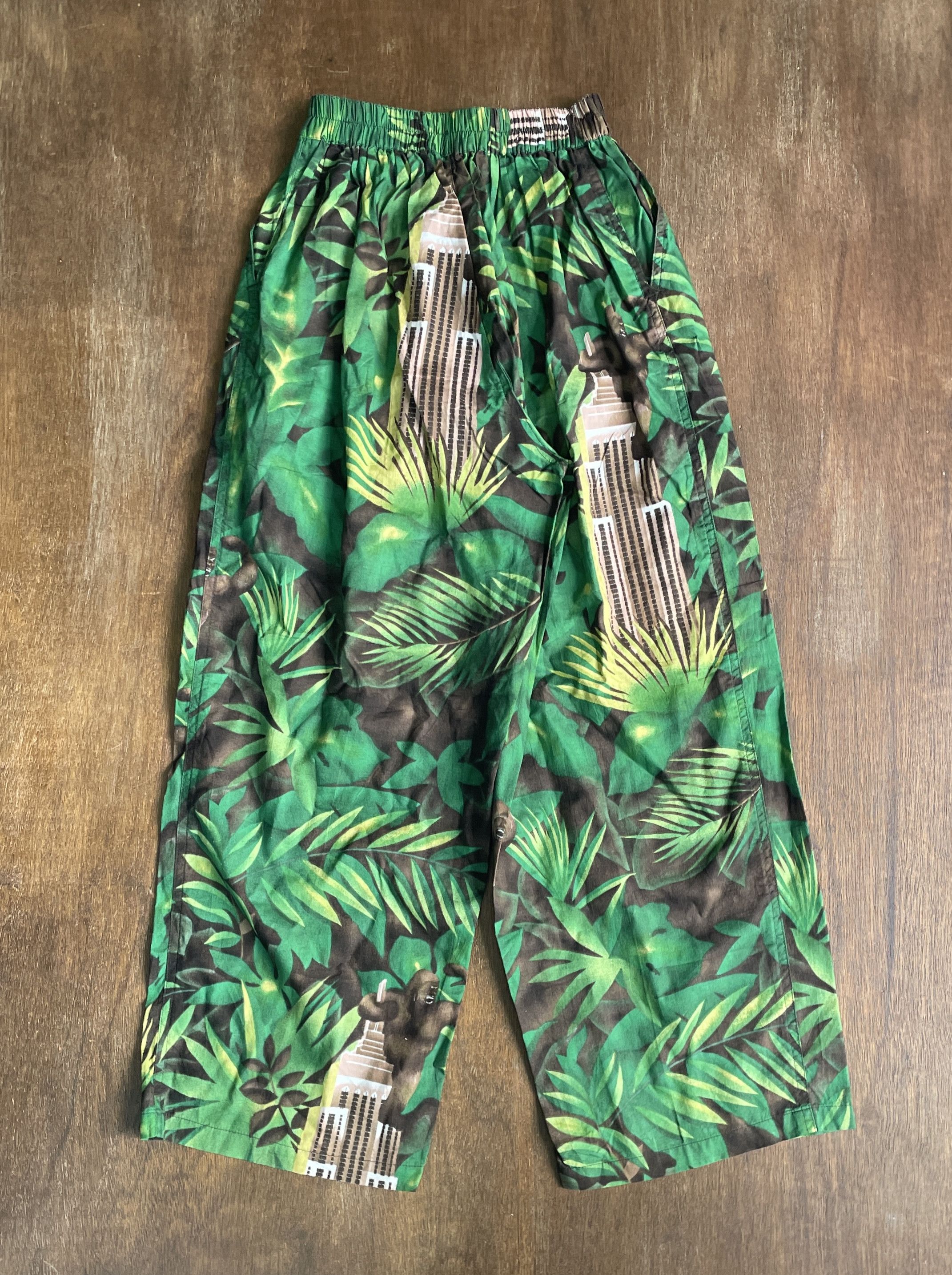 Issey Miyake ISSEY MIYAKE King Kong Jungle Prints Vintage Jogger Pants Size US 26 / EU 42 - 7 Thumbnail