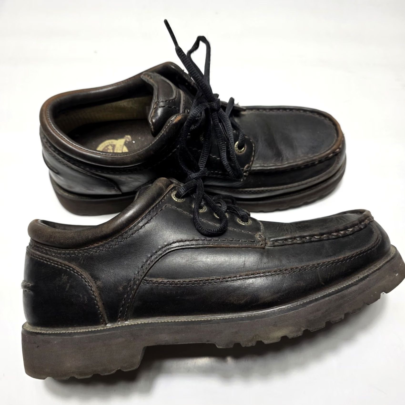Vintage Cabela's Low Top Boots Moc Toe Oxford Shoes - Size 9 M - Vibram Sole - Leather Brown Boot Mens Size US M / EU 48-50 / 2 - 2 Thumbnail