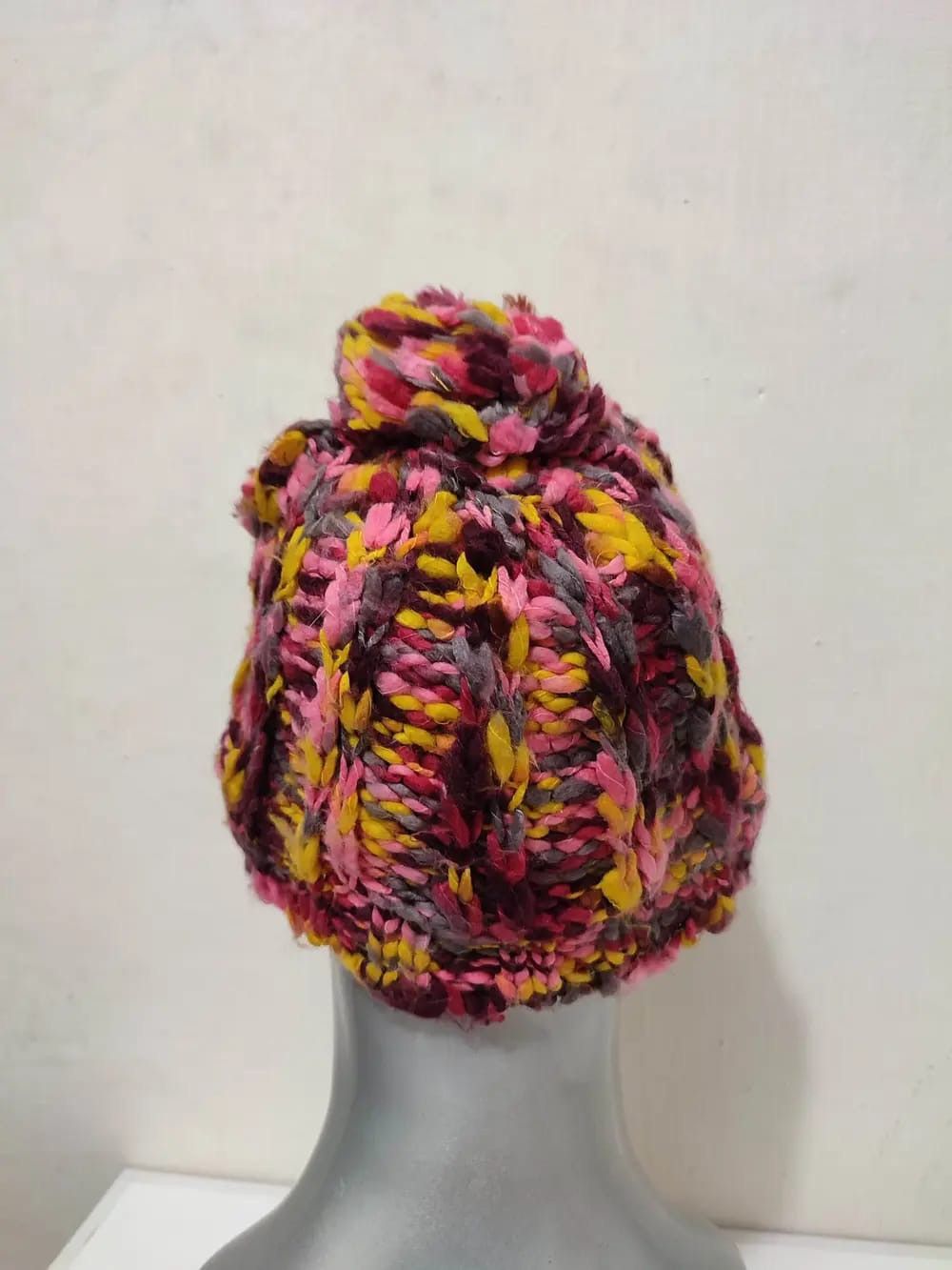 Other Unknown Multicolour Knitted Beanie Hats Size ONE SIZE - 4 Thumbnail