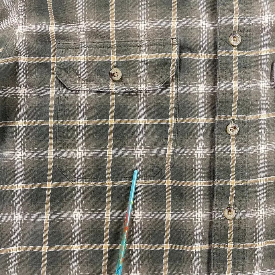 Other Woolrich Flannel Shirt L Window Pane Check 100% Cotton Mens Size US L / EU 52-54 / 3 - 3 Thumbnail