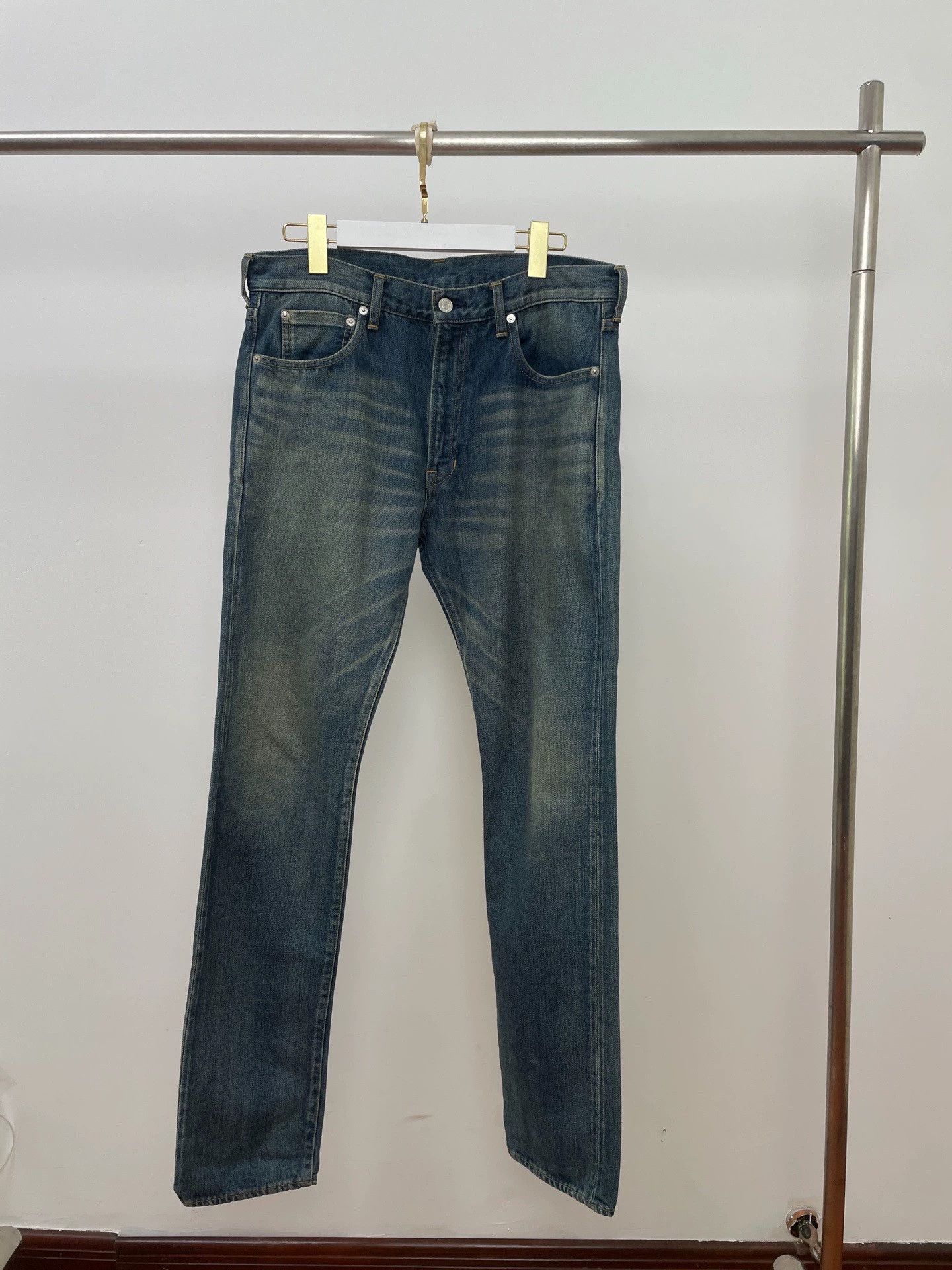 Mr. Gentleman MR Slim Vintage Wash Denim Jeans 34 New Without Tags Size US 34 / EU 50 - 1 Thumbnail