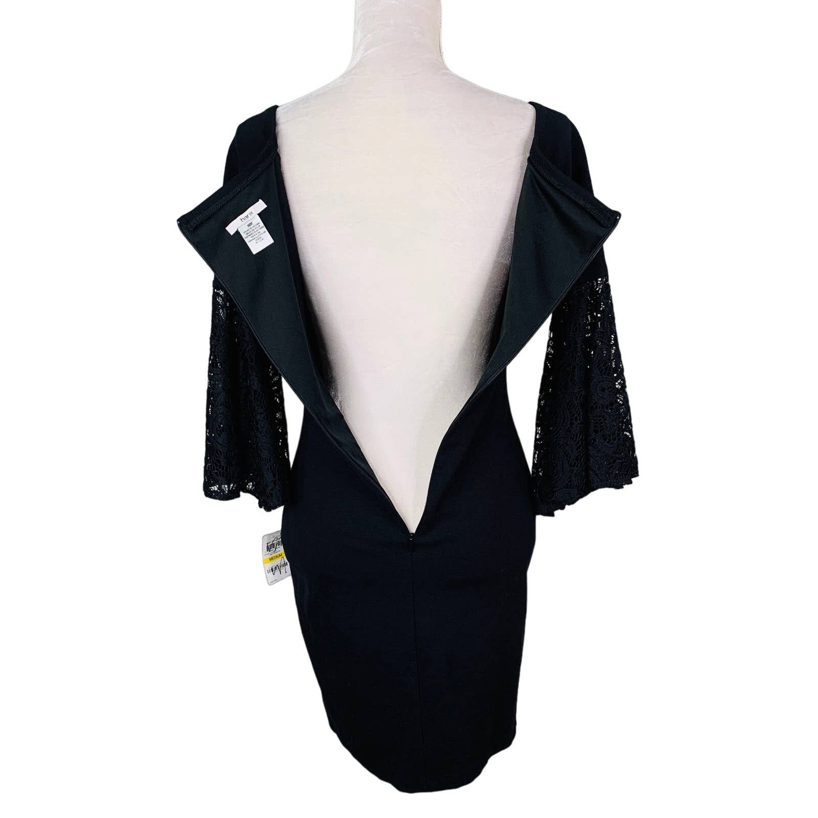 Bar III Bar III Dress M Anthracite Black Lace Bell Sleeves New Size M / US 6-8 / IT 42-44 - 10 Thumbnail