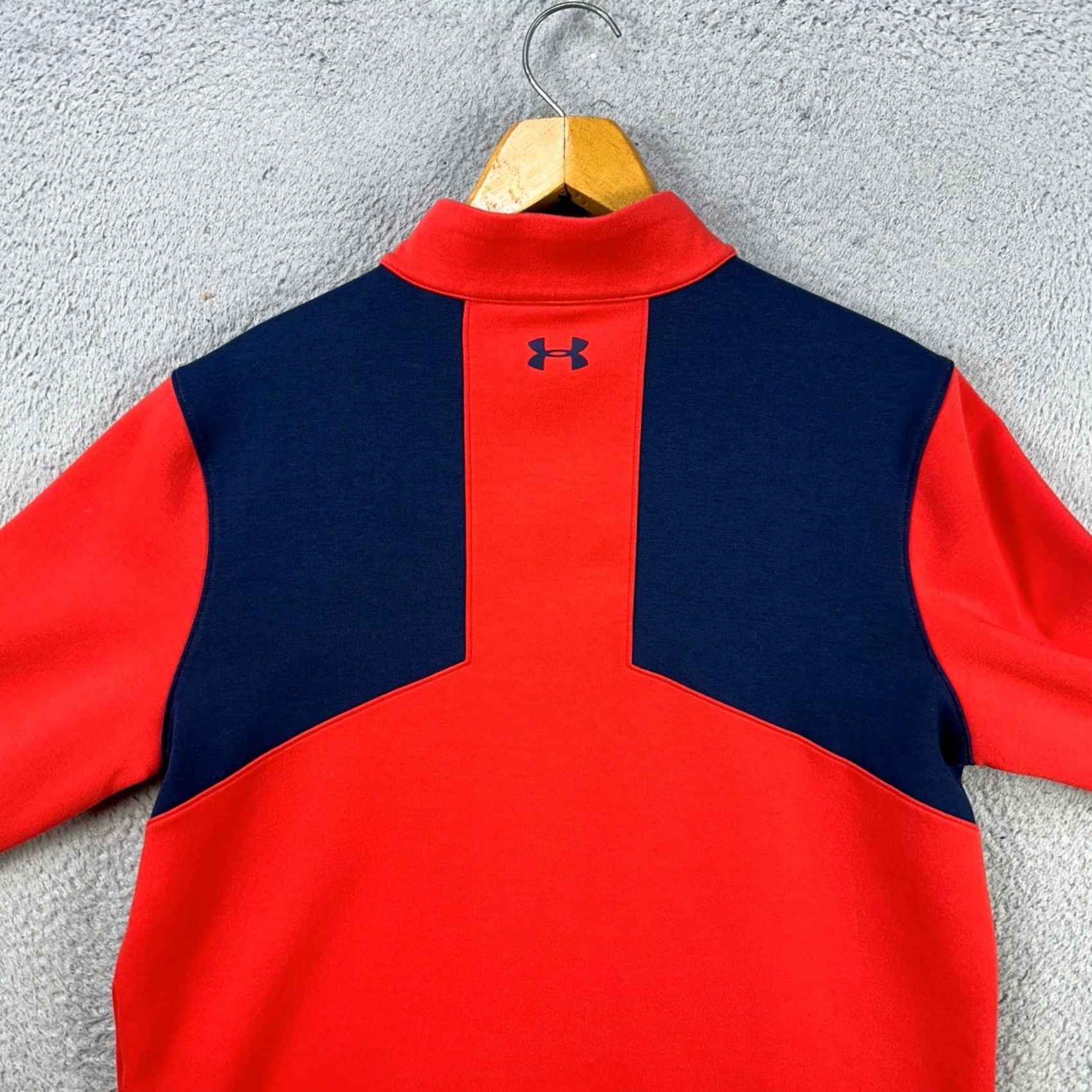 Under Armour Under Armour Sweatshirt Pullover Mens Large Red Golf Quarter Zip Loose Athletic Size US L / EU 52-54 / 3 - 7 Thumbnail