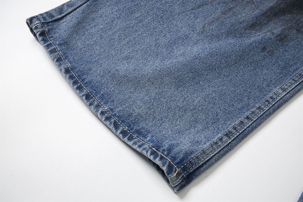 Vintage American distressed men's ripped casual washed street jeans Size US 32 / EU 48 - 6 Thumbnail