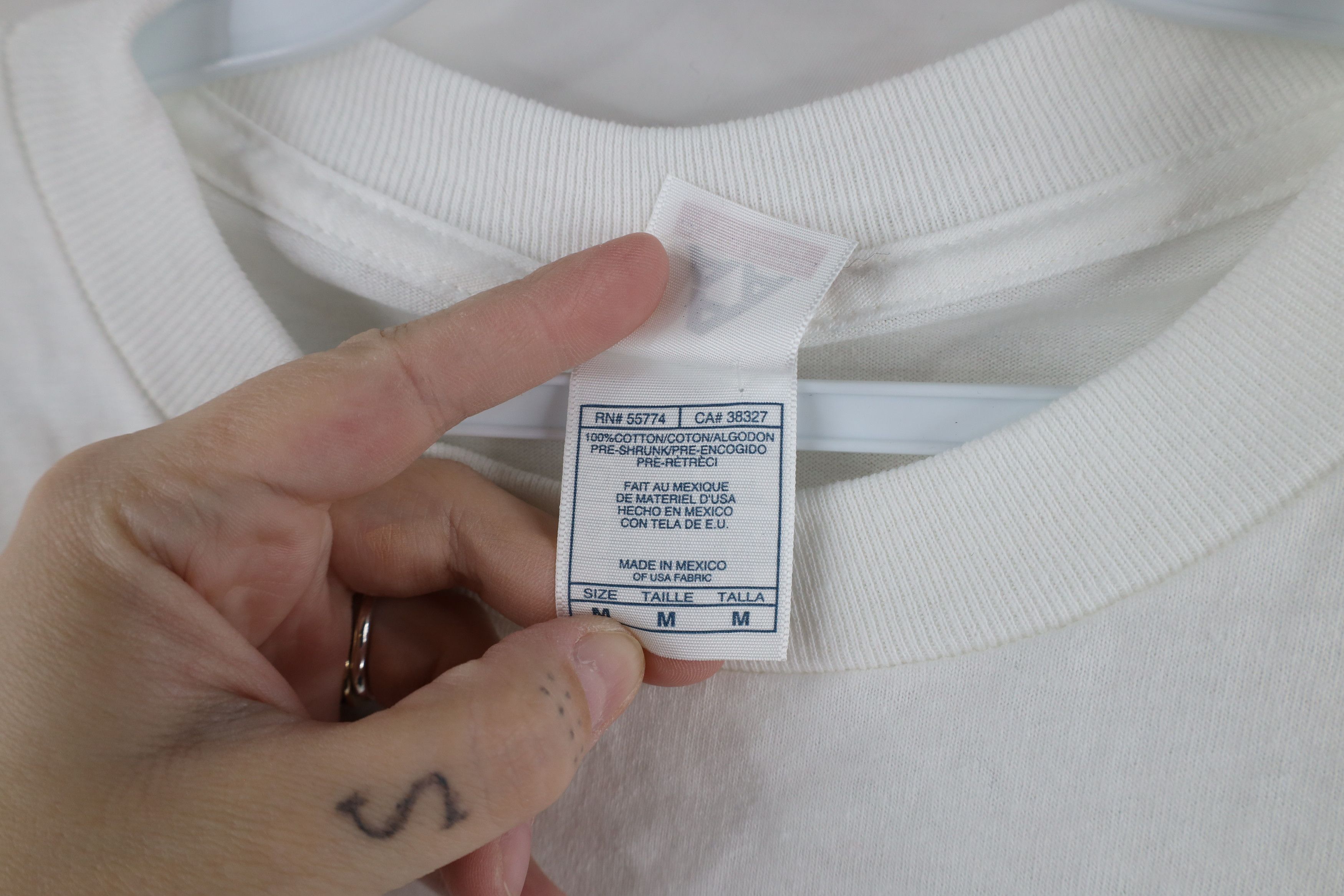 Vintage Vintage 90s Streetwear Cotton Long Sleeve T-Shirt White Size US M / EU 48-50 / 2 - 5 Thumbnail