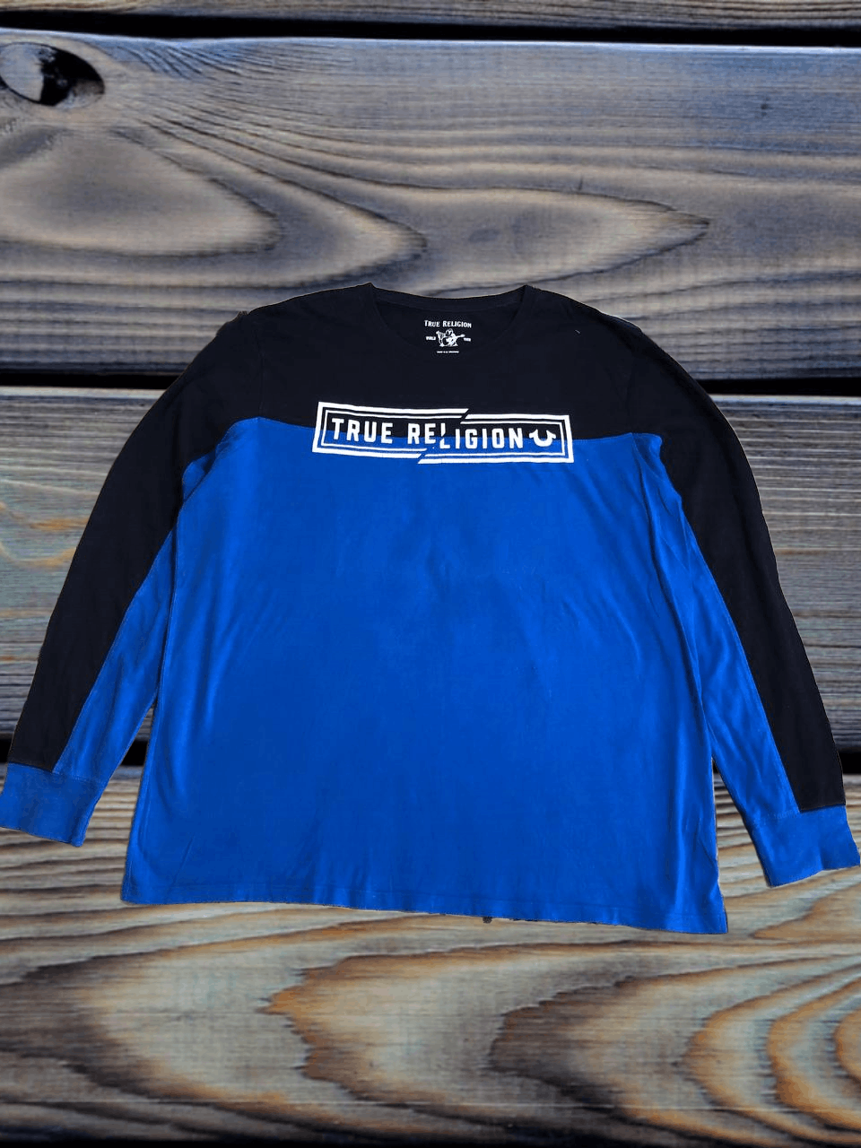 True Religion True Religion Long Sleeve T-Shirt Cotton Men Size US XXL / EU 58 / 5 - 1 Thumbnail