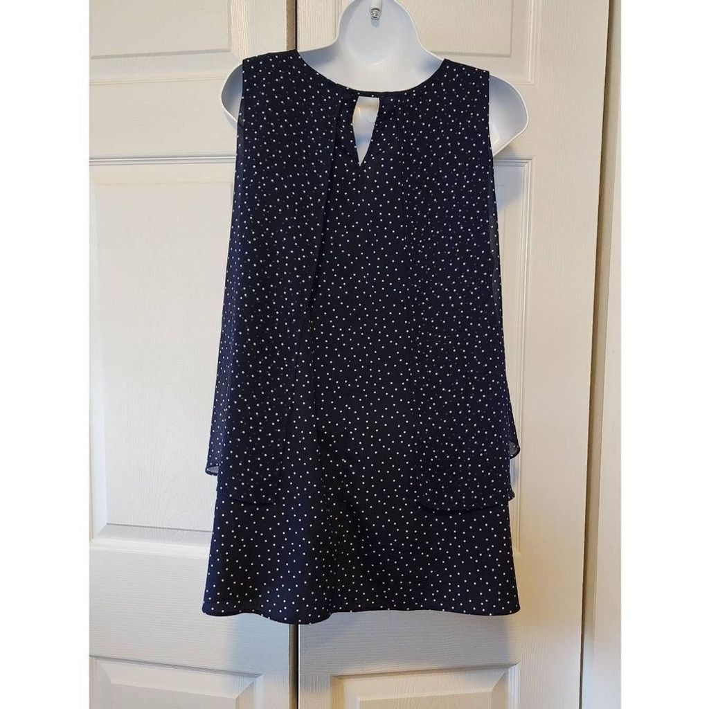 Other Motherhood Navy Polka-dots Blouse Size L / US 10 / IT 46 - 4 Thumbnail