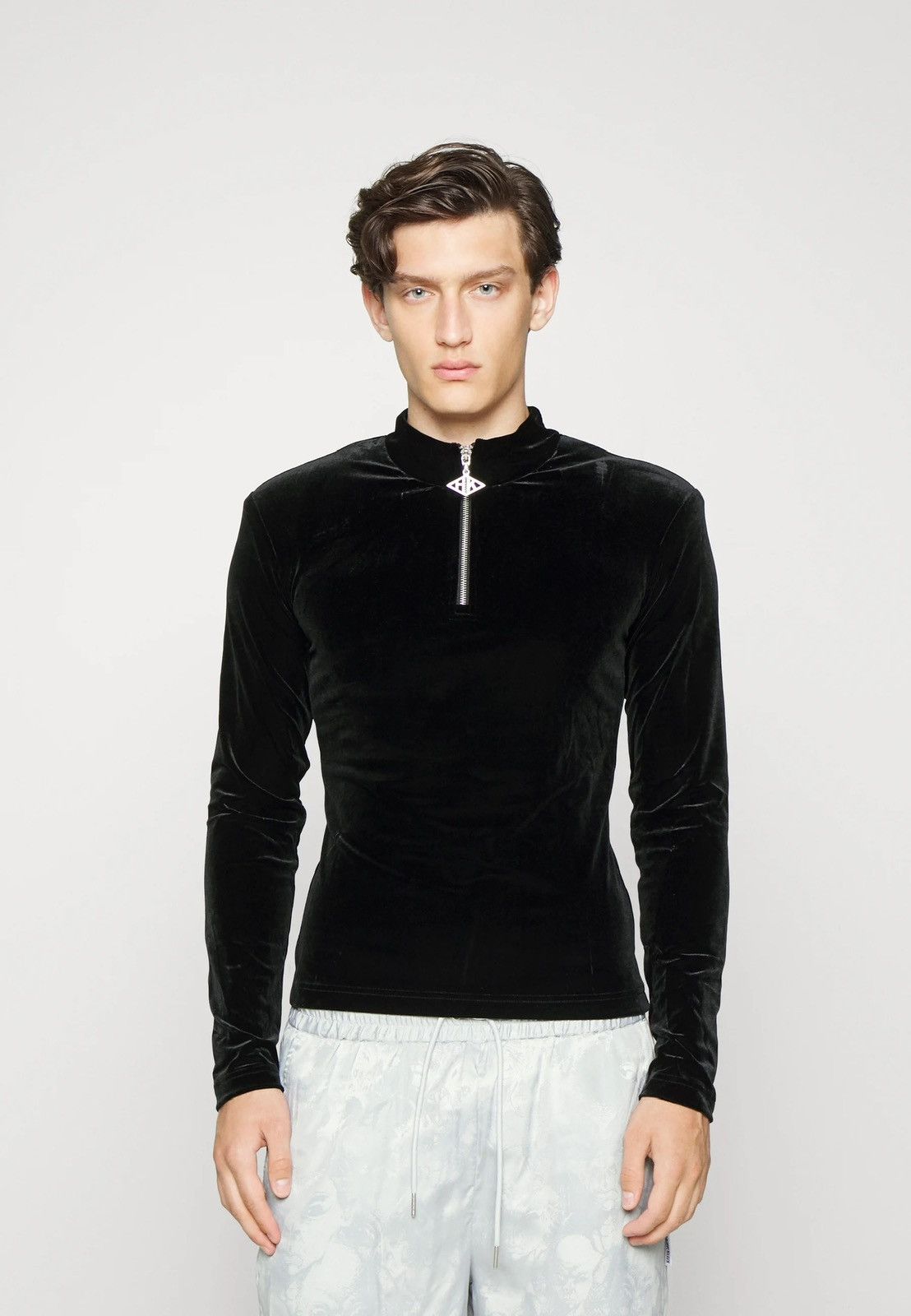 Han Kjobenhavn !DS! SS22 Han Kjobenhavn Half Zip Sharp Black Long Sleeve Size US M / EU 48-50 / 2 - 1 Thumbnail