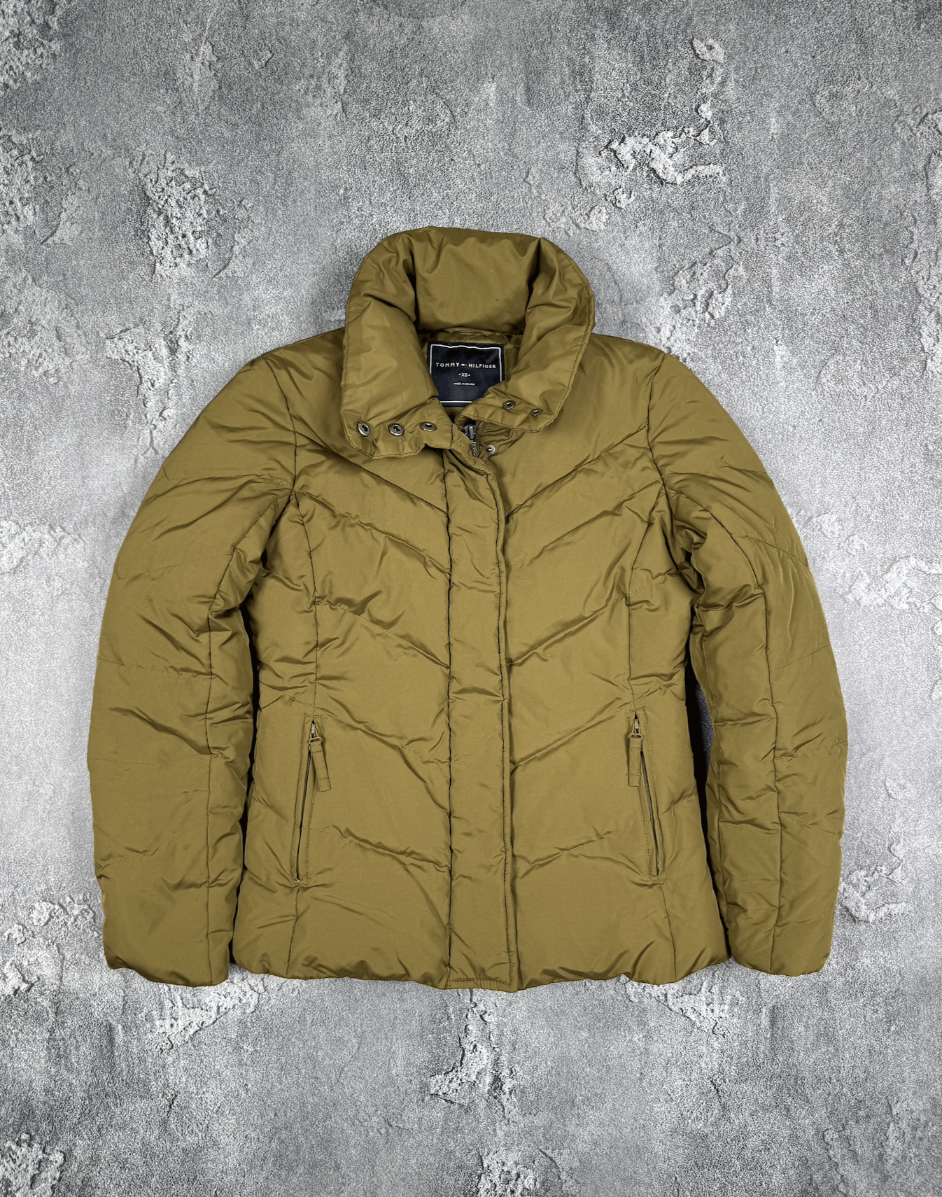 Tommy Hilfiger Tommy Hilfiger Khaki Goose Down Jacket Size XS Retro Size XS / US 0-2 / IT 36-38 - 1 Thumbnail