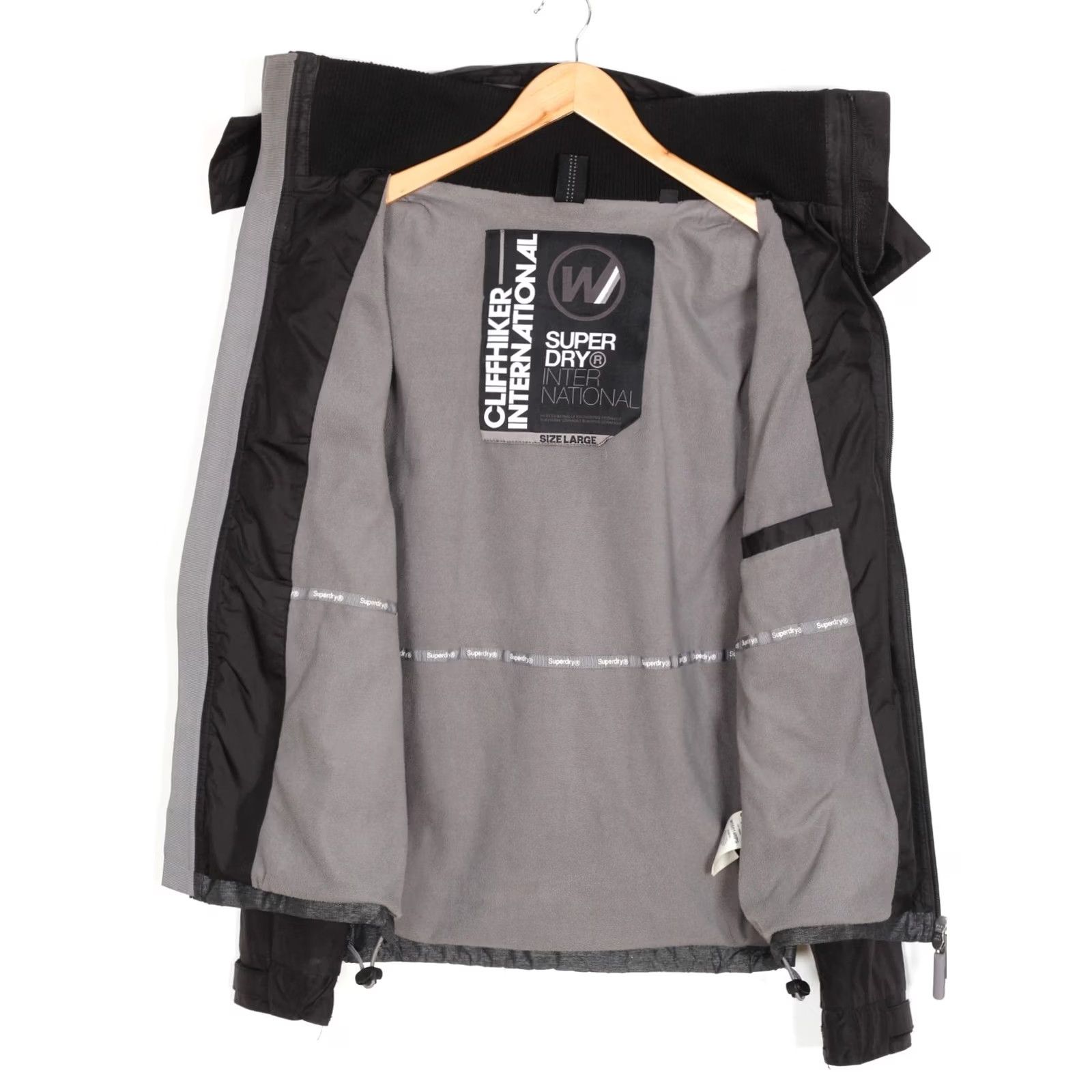 Superdry SUPERDRY Cliff Hiker International Hooded Jacket Men L MJ6514 Jacket Mens Grey Regular Zip Hooded All Seasons Hiking Windbreaker Modern 90s Theme Size US L / EU 52-54 / 3 - 5 Thumbnail