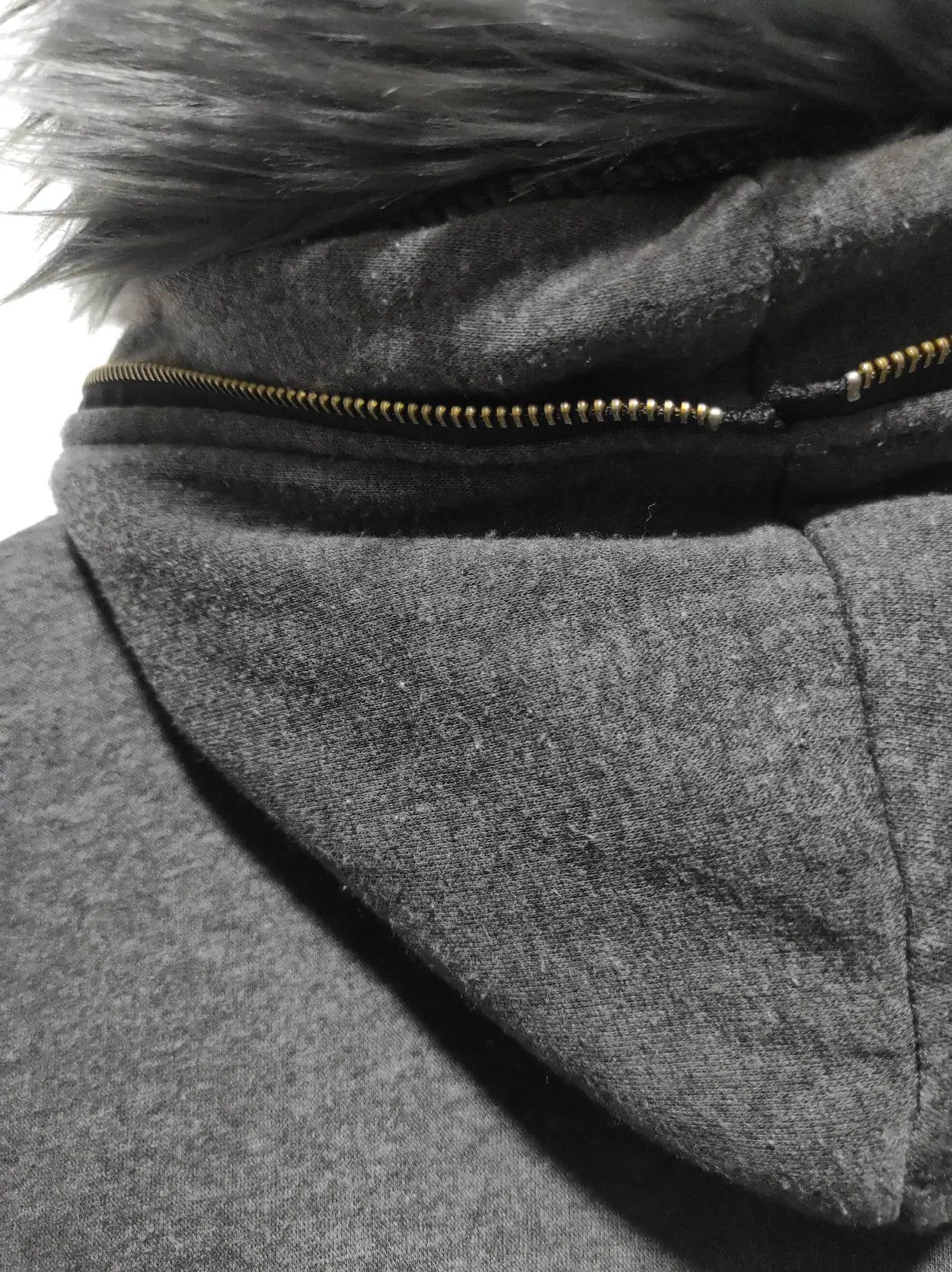 Japanese Brand Double Layer Grey Fur Hoodie if6was9 LGB style Size US S / EU 44-46 / 1 - 16 Thumbnail