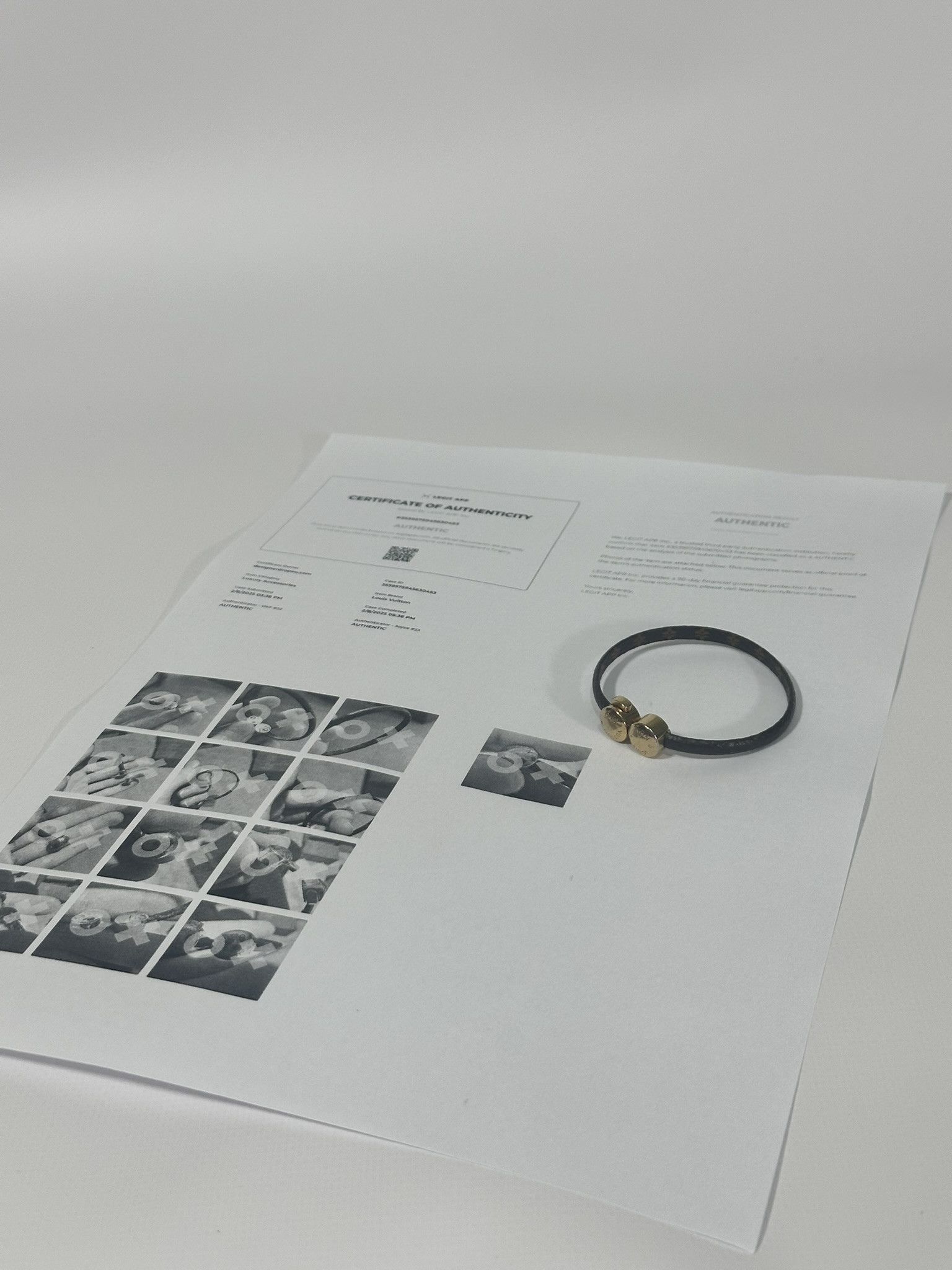 Louis Vuitton Louis Vuitton Historic Bracelet LV Mini Monogram Brown Size ONE SIZE - 2 Thumbnail