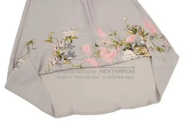 Comme des Garcons Comme Des Garcons size F Gray vintage floral dress Size XS / US 0-2 / IT 36-38 - 7 Thumbnail