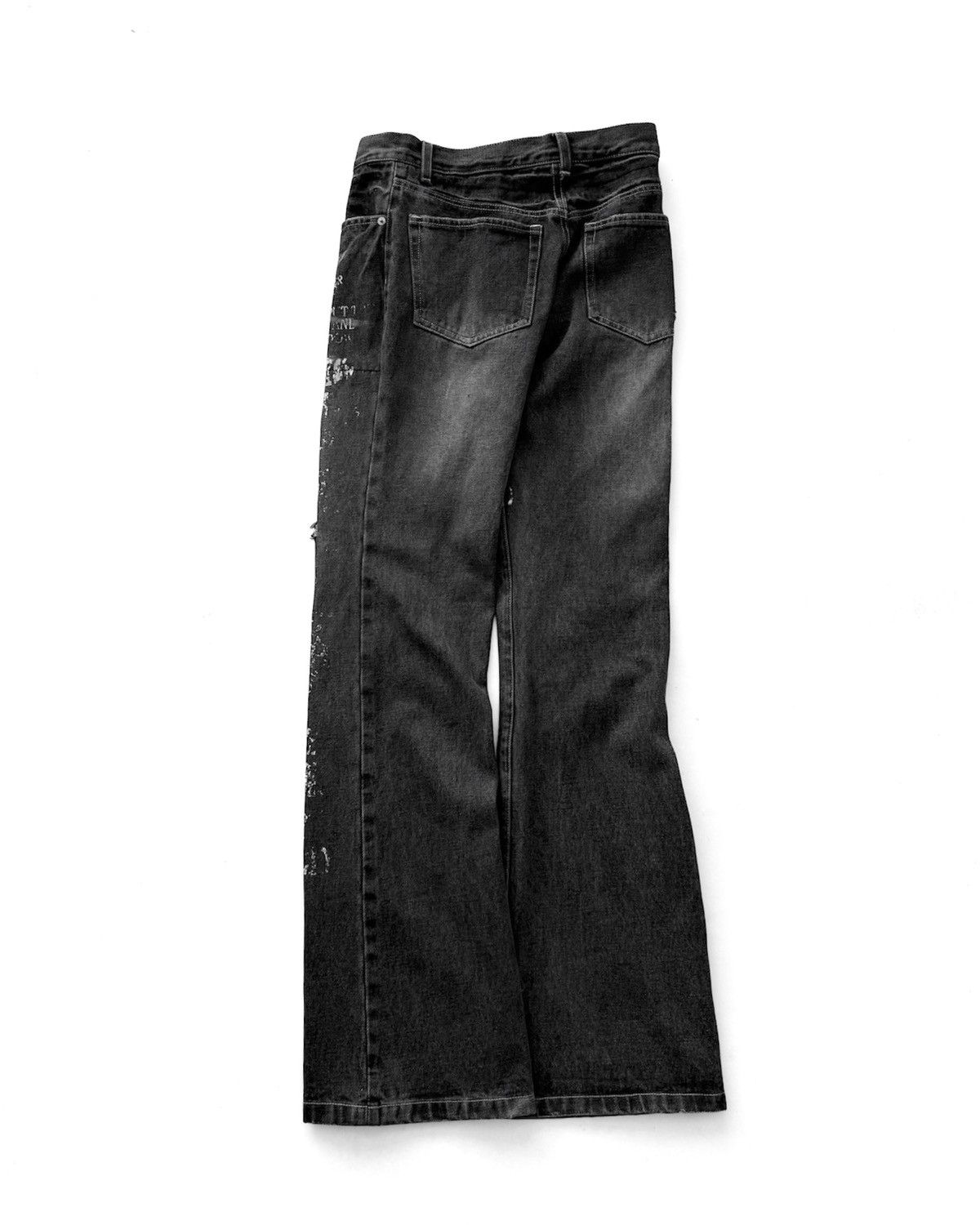 BERNINGS SHO BERNINGS-SHO DISTRESSED FLARE JEANS Size US 29 - 11 Thumbnail