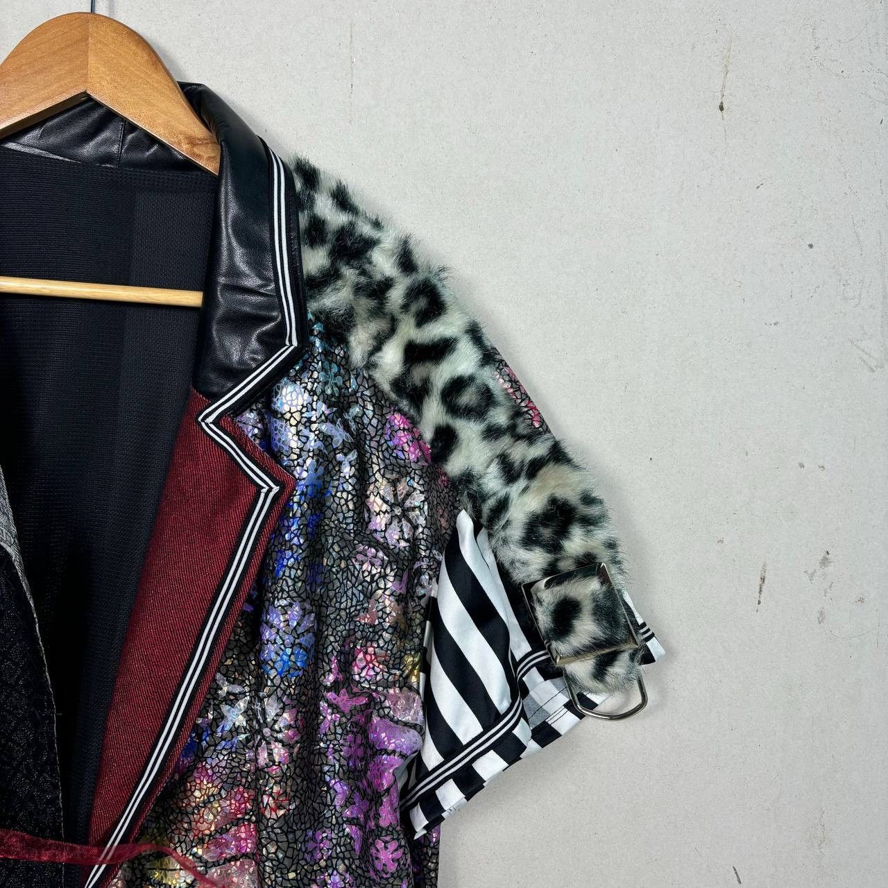 Beauty Beast Vintage Mixed Media BDSM Multi Patterned Jacket Size US L / EU 52-54 / 3 - 8 Thumbnail
