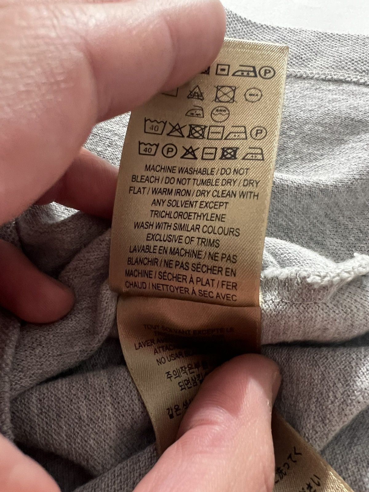 Burberry Burberry Grey Polo Shirt with Nova Check Placket – Size M Size US M / EU 48-50 / 2 - 5 Thumbnail