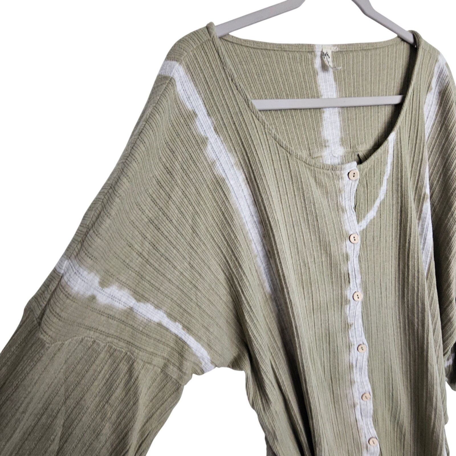 Free People Free People Womens Little Dream Tie Dye Button Shirt M Boho Size M / US 6-8 / IT 42-44 - 7 Thumbnail