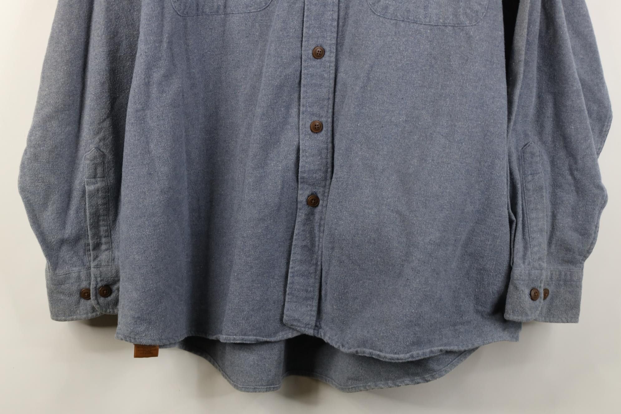 Vintage Vintage 90s Streetwear Chamois Cloth Collared Button Shirt Size US XL / EU 56 / 4 - 3 Thumbnail