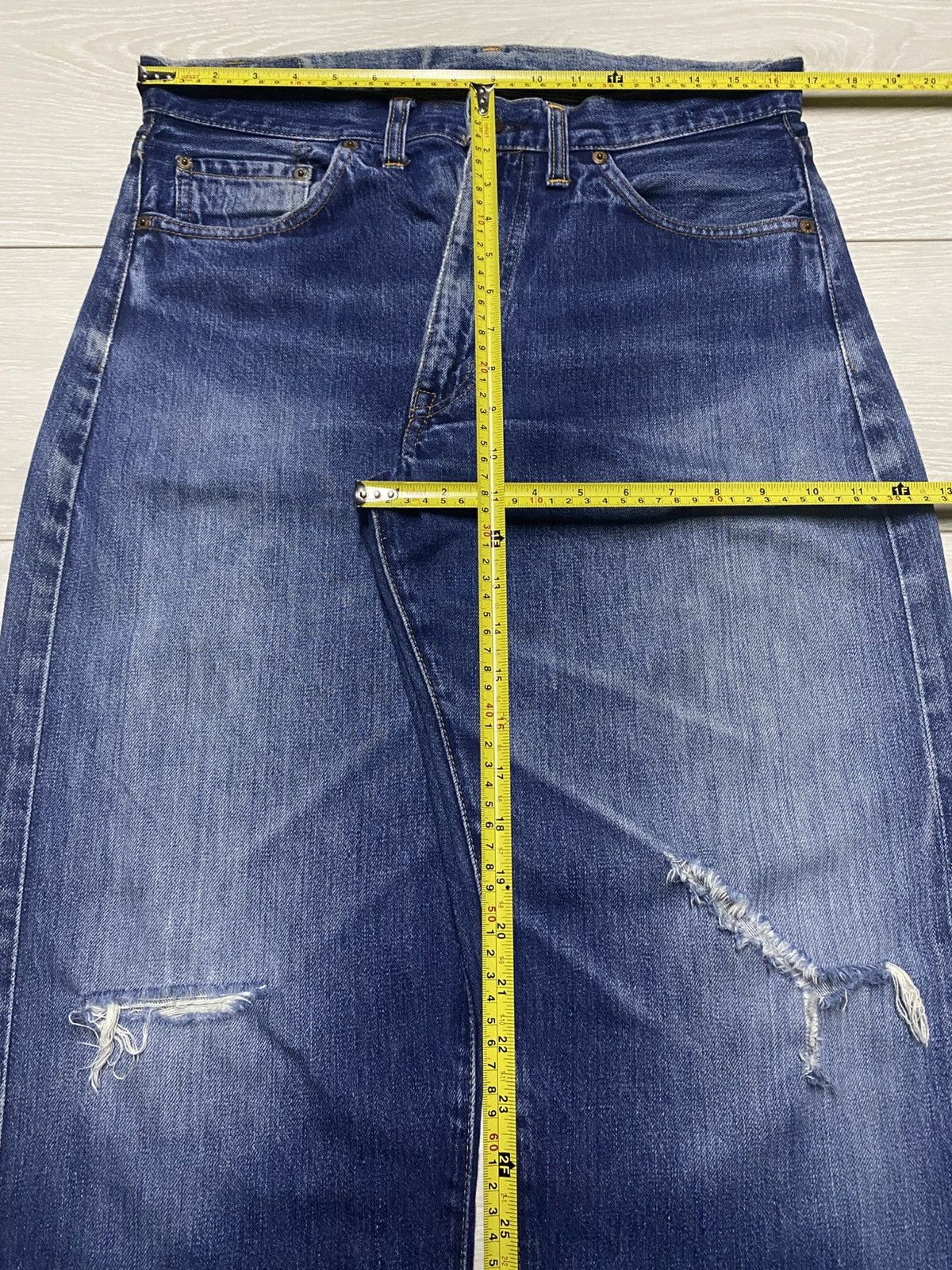Levi's Levis Big E 551zxx 90s Vintage Zipper Baggy Jeans Size US 31 - 16 Thumbnail