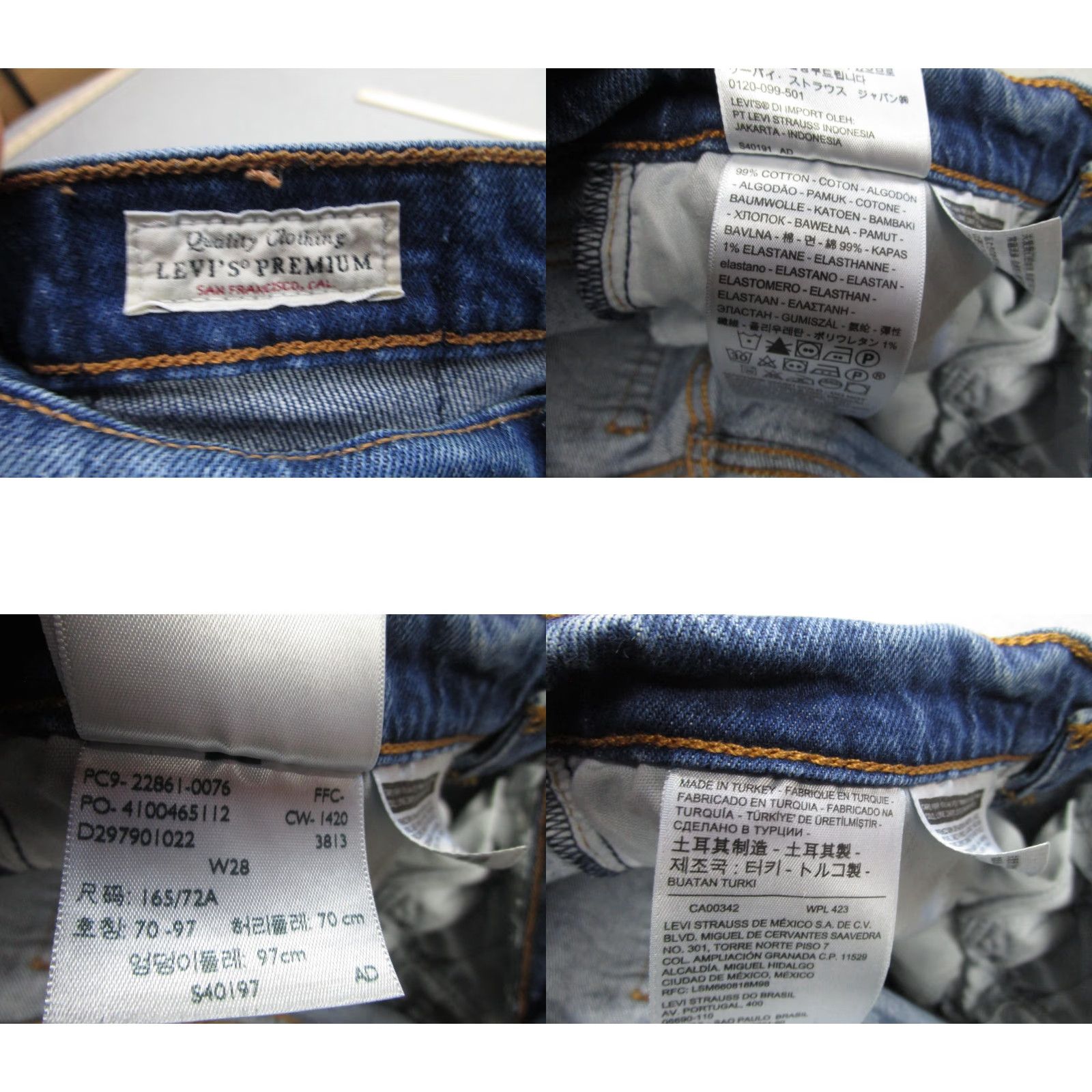 Levi's Levi's Wedgie Straight Jeans Womens 28 Blue High Rise Button Fly Stretch Big E Jeans Women Slim Rise 28 in Medium Blue Denim Size 28" / US 6 / IT 42 - 9 Thumbnail