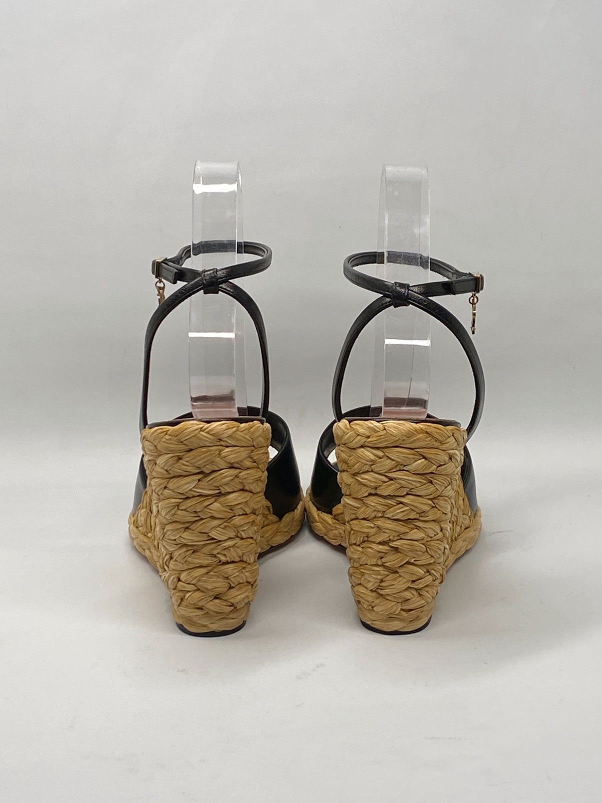 Yves Saint Laurent Saint Laurent leather espadrille wedge sandals size 38 Size US 8 / IT 38 - 9 Thumbnail