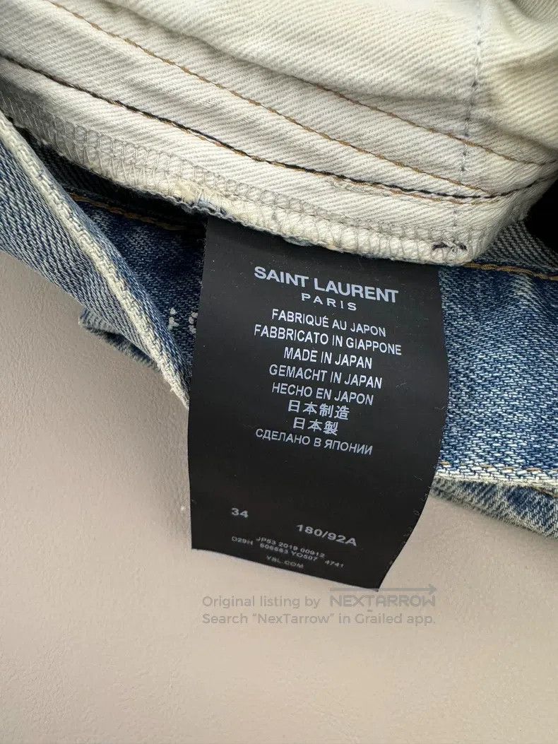 Saint Laurent Paris Saint Laurent Paris Cut Denim Pants Size US 34 / EU 50 - 4 Thumbnail